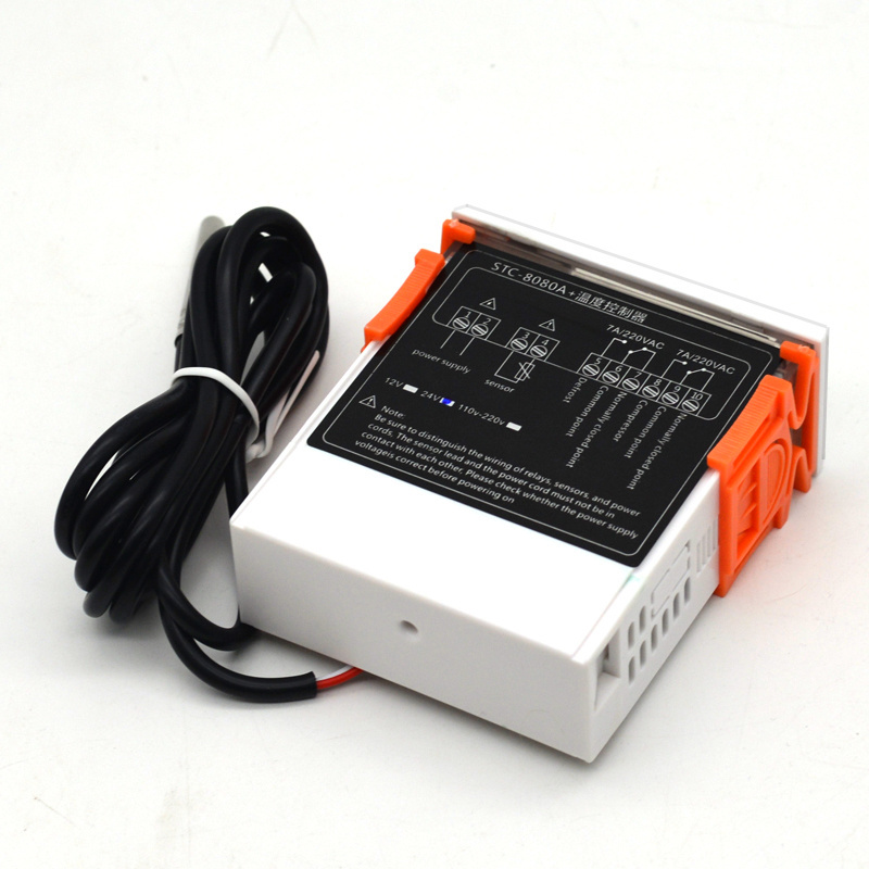 Hot sale DC 24V Dual Display Dual Temperature Adjustable Temperature Controller