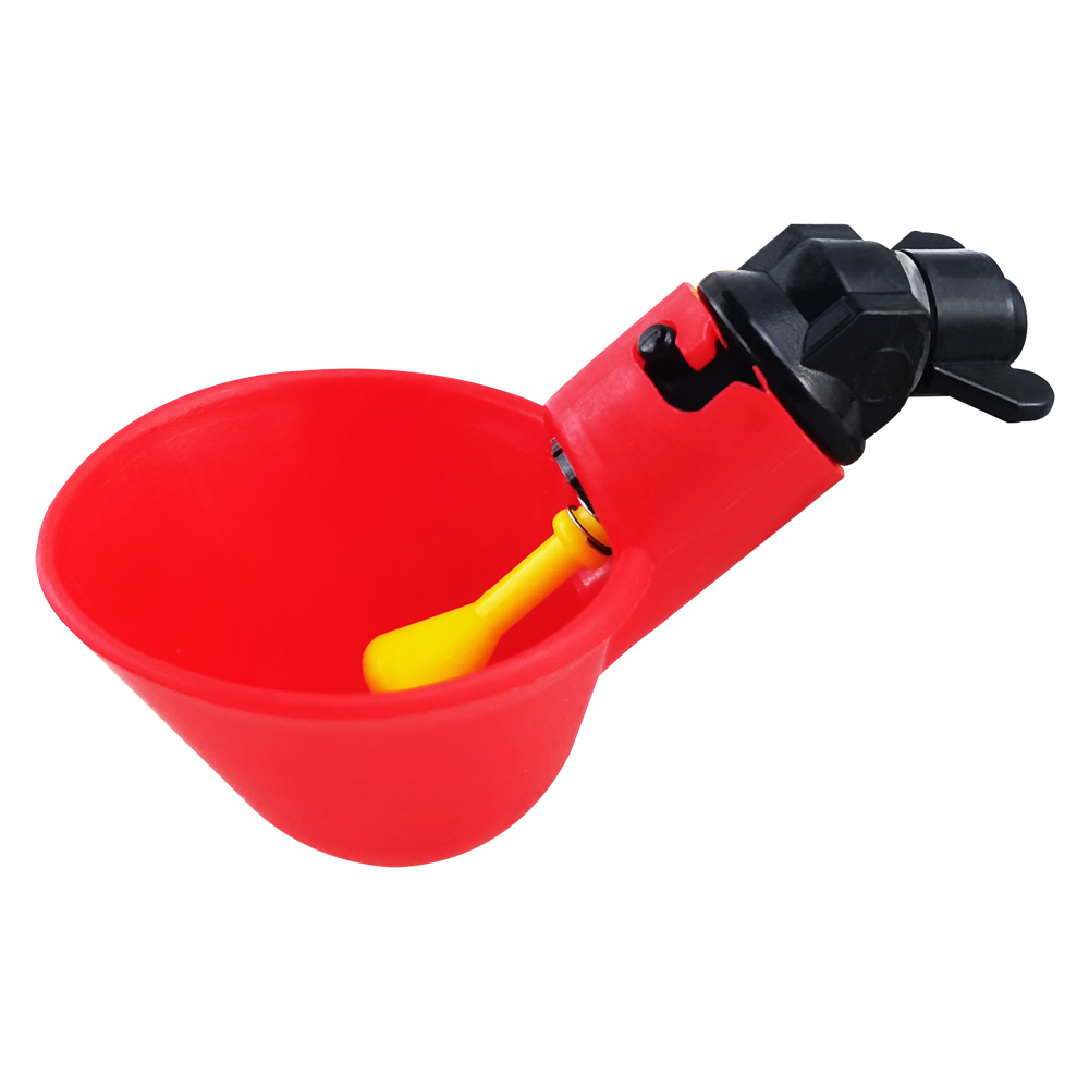 Poultry Waterer Drinking Cup Quail Waterer Cup Poultry Watering System for Chicken Ducks Quail