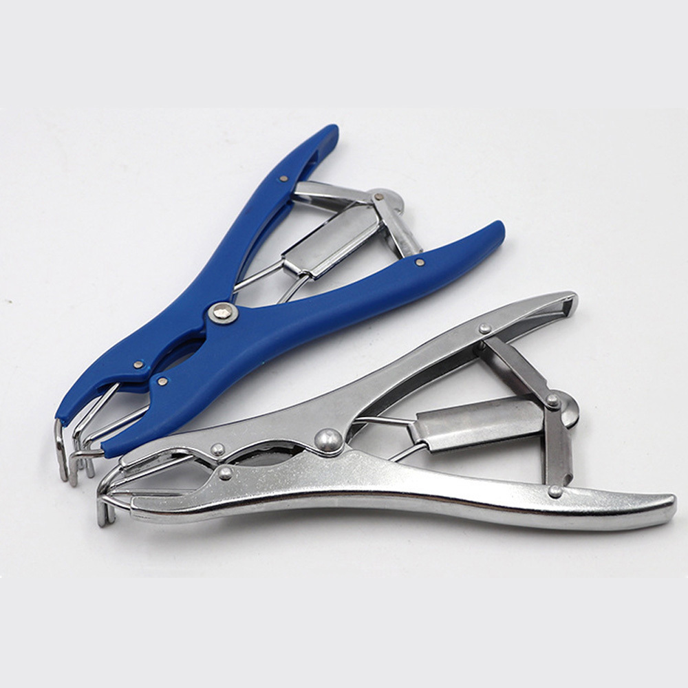 Elastrator Ring Plier, zinc alloy stretching castration forceps sheep pig O ring