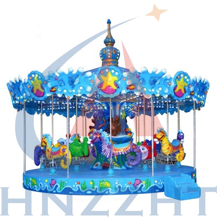 Hot sale fairground kids amusement park rides equipment carousels merry go round for sale