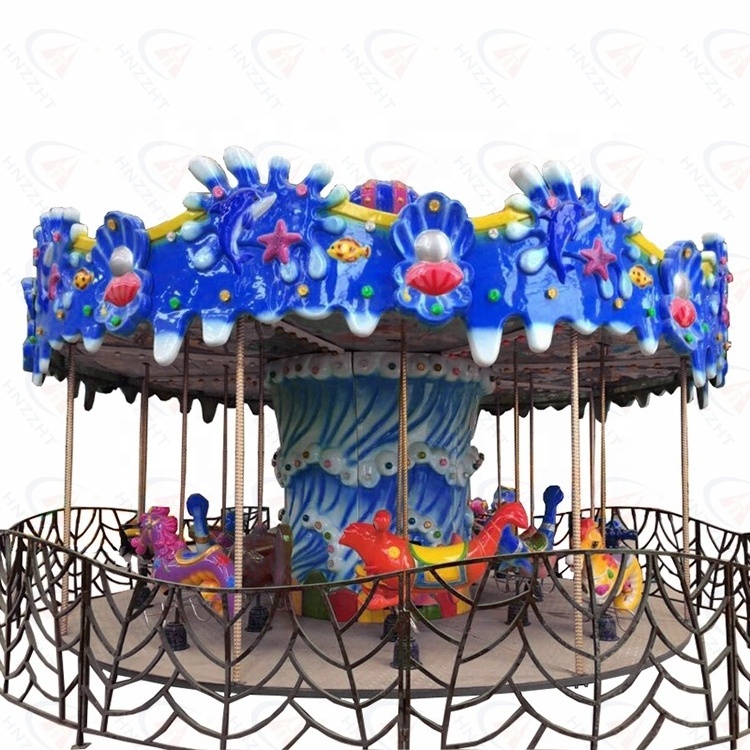 Hot sale fairground kids amusement park rides equipment carousels merry go round for sale