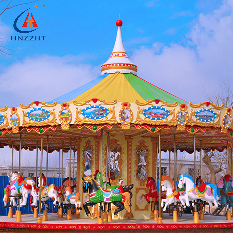 Amusement Ride 24 Seats Carousel Horse Merry Go Round Carousel