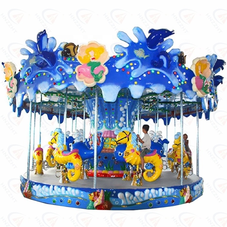 Hot sale fairground kids amusement park rides equipment carousels merry go round for sale