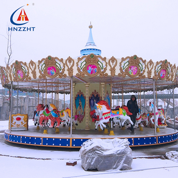 Amusement Ride 24 Seats Carousel Horse Merry Go Round Carousel