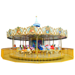 Beautiful Designed Family Amusement Rides 24 seats Carousel Horse  For Sale