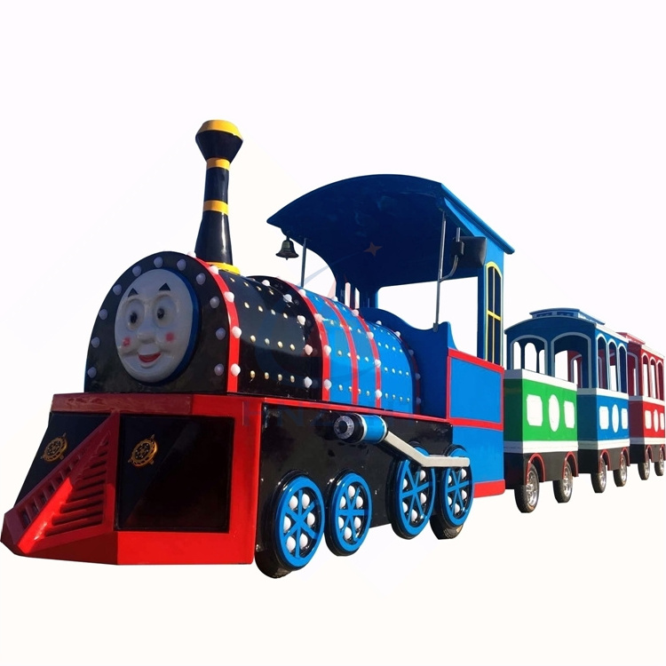 Amusement park rides electric tourist trackless train for sale