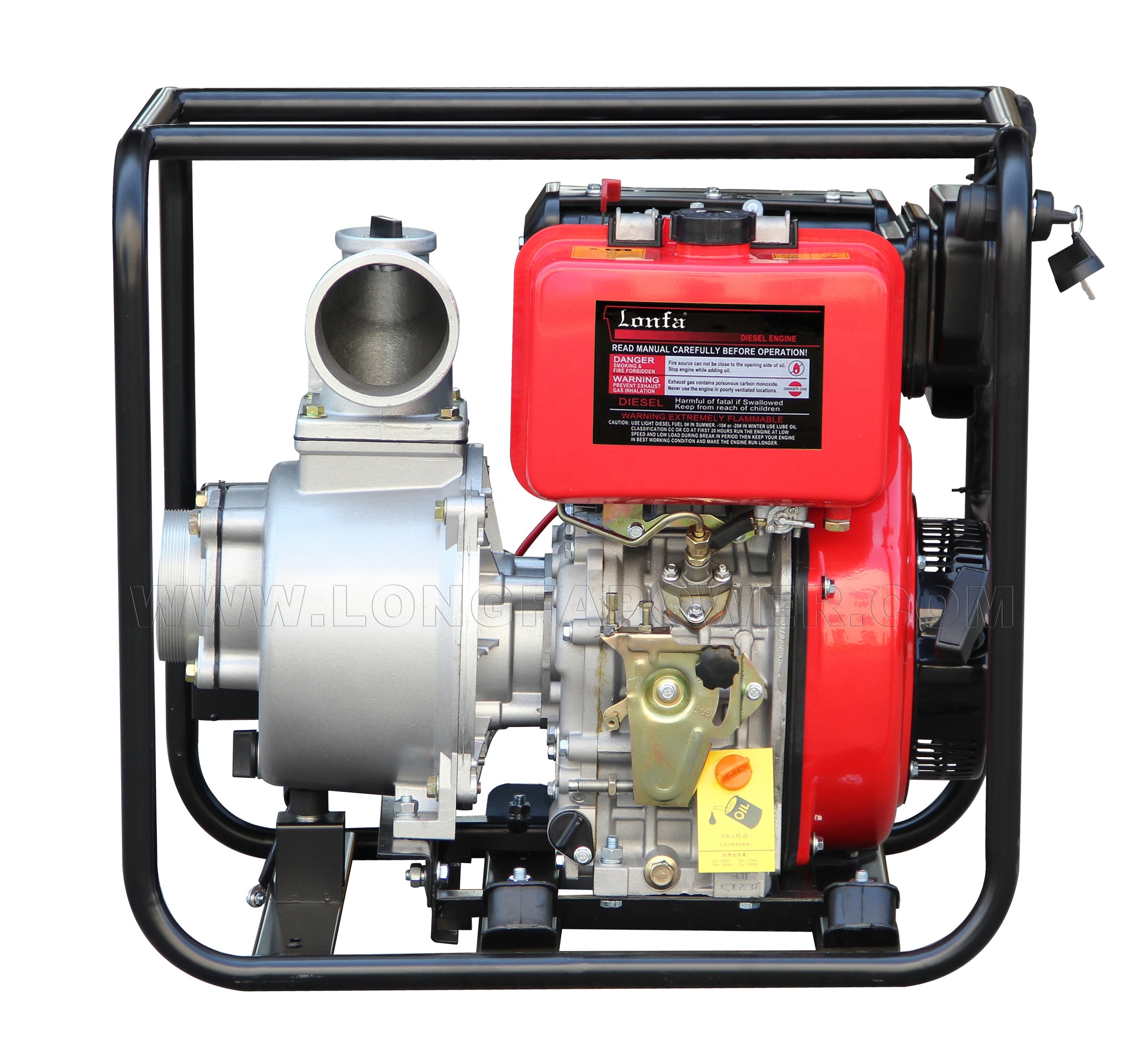 2inch 3inch 4inch 6inch 4'' Electric Start 9HP 10HP 12HP 13HP 15HP High Pressure Cast Iron Diesel Engine Water Pump for Zimbabwe