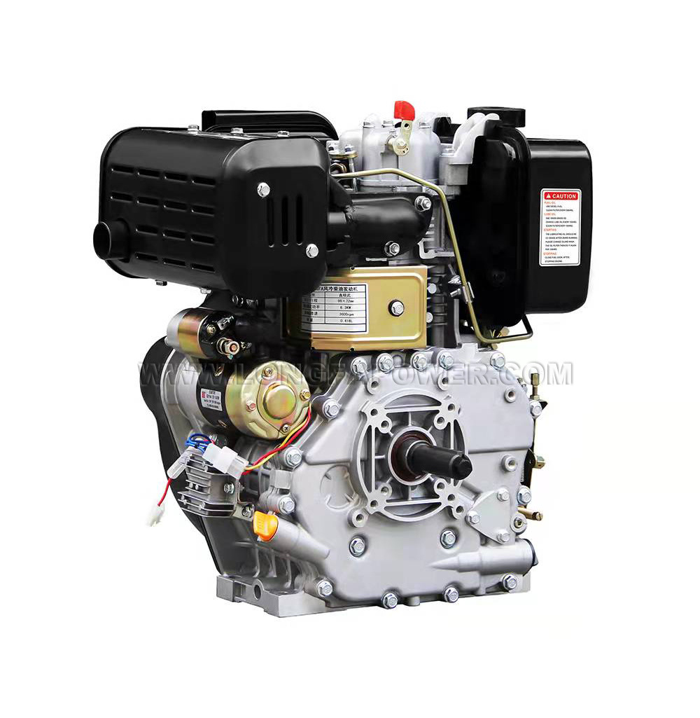 Chinese air cooled single cylinder kipor kde 178f 186f diesel engine 188f 13 hp 10hp 13 HP air cooled diesel engine