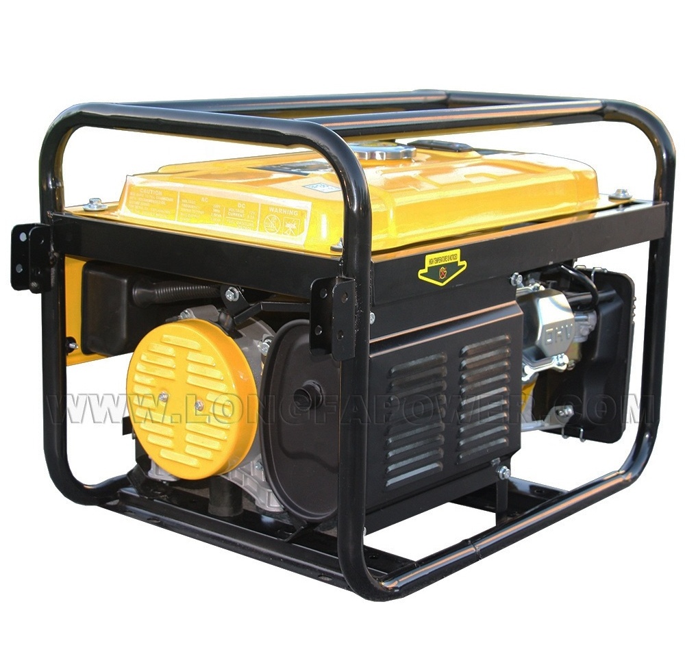 ELEPAQ CST 3kVA 3kw 3.5kw 3.5kVA 5kVA Power Portable Home Use 6.5HP 168f 170f Petrol Gasoline Generator with Wheels and Handles