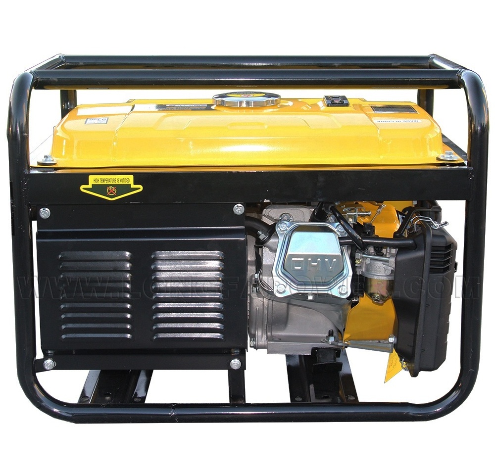 ELEPAQ CST 3kVA 3kw 3.5kw 3.5kVA 5kVA Power Portable Home Use 6.5HP 168f 170f Petrol Gasoline Generator with Wheels and Handles