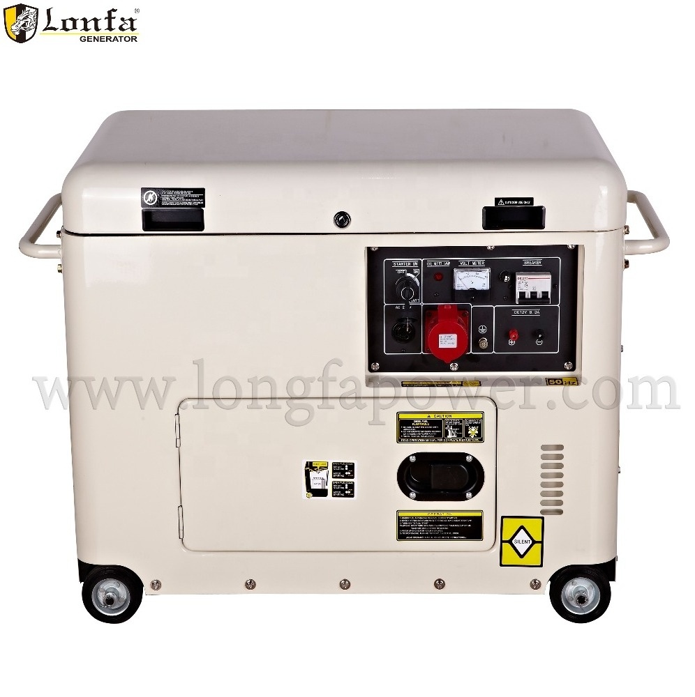 High Quality Portable 5kw 5kva 5000w 6kw 6kva 6000w Silent Soundproof Diesel Generator Set