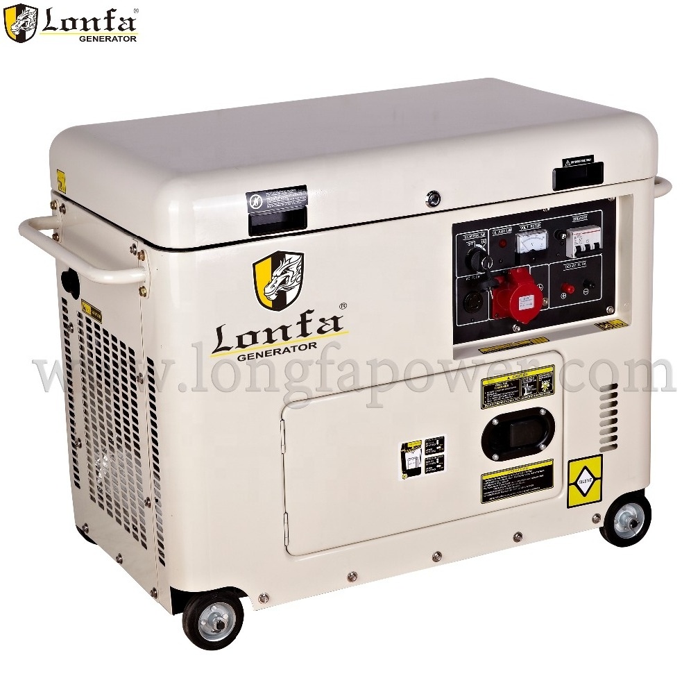 High Quality Portable 5kw 5kva 5000w 6kw 6kva 6000w Silent Soundproof Diesel Generator Set