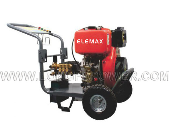 ELEMAX 170Bar 250Bar 3600Psi Diesel High Power Pressure Washer 3400RPM 10HP Diesel Engine Driven High Pressure Cleaner