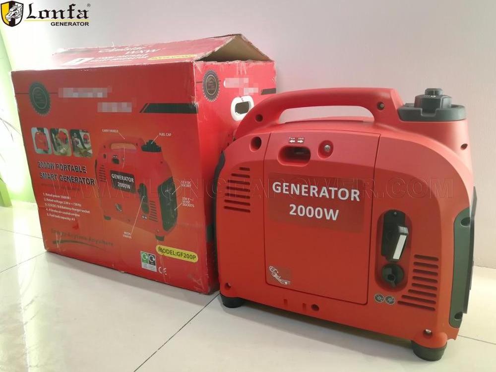 220 V 240 V 220V  240V 2KW 2000W Small Portable Silent Digital Gasoline Inverter Generator