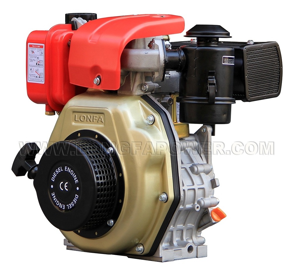 Factory Price OEM Single cylinder 4-stroke air cooled 178F 5HP 8HP 10HP portable outboard KIPOR KDE diesel engines for sale