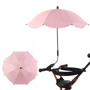 UV Protection Universal Baby Pram Umbrella Adjustable Shade Umbrella Sunshade For Stroller Rainproof Baby Stroller Accessories