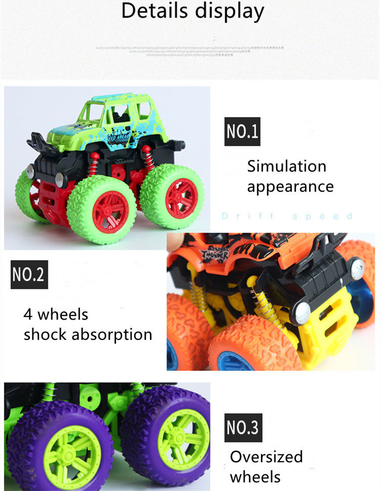 Hot Sale Kids Cars Toys Monster Truck Inertia SUV Friction Power Vehicles Boys Super Ride on Car Truck Children Gift Toys