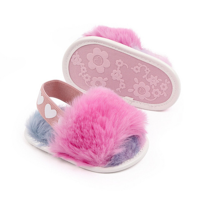 Fashion Faux Fur Baby Shoes For Newborn Spring Winter Cute Infant Toddler Baby Boys Girls Shoes