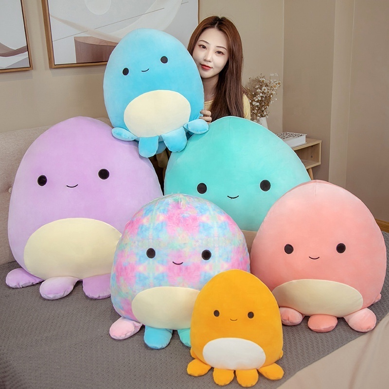 30/40cm Squishy Octopus Doll Colorful Cartoon Soft Aquatic Animal Down Cotton Stuffed Plush Pillow Boys Girls Gift