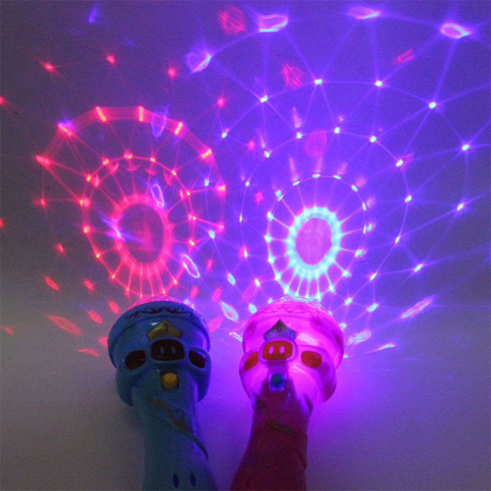 New Children Emulated  Toys Funny Lighting Wireless Microphone Model Gift  Karaoke Light Toys For Kids Gifts