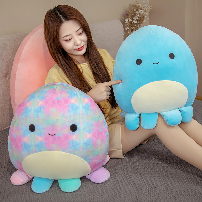 30/40cm Squishy Octopus Doll Colorful Cartoon Soft Aquatic Animal Down Cotton Stuffed Plush Pillow Boys Girls Gift