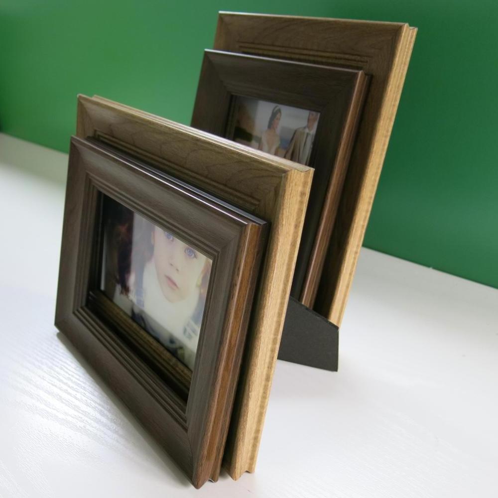 Classic Environmental Wood Grain Color Desktop Wall Hanging Picture Photo Frame