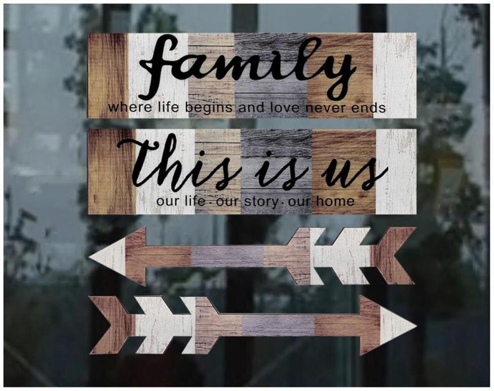 Wooden Family Signs Rustic Bless This Home Wall Decor Wood Family Decor Wall Art Farmhouse Entryway Sign Home Decoration