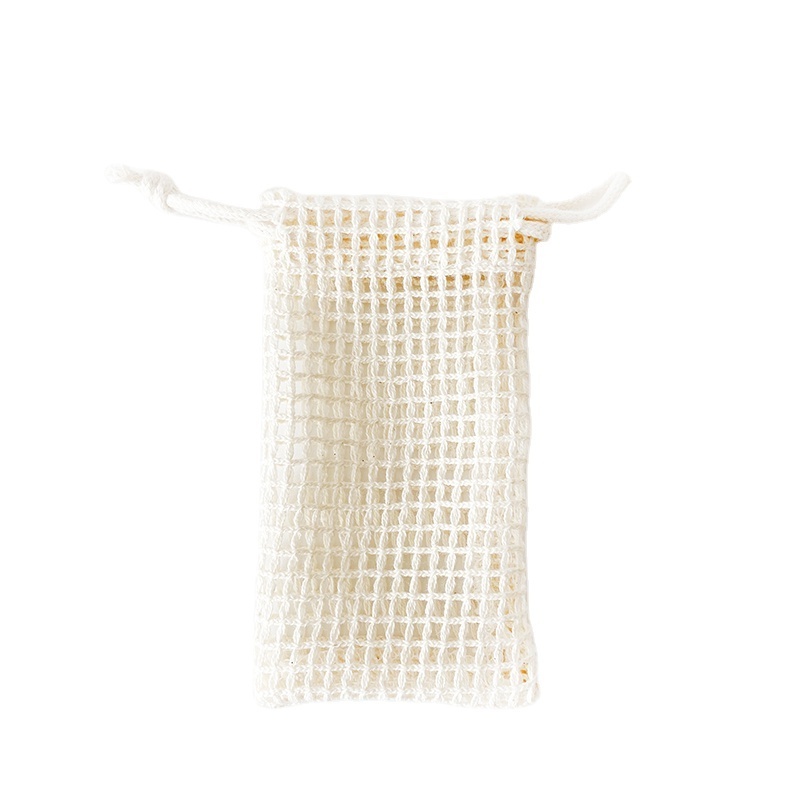 Accept custom Label Eco-friendly 7x11cm organic cotton net drawstring soap bags