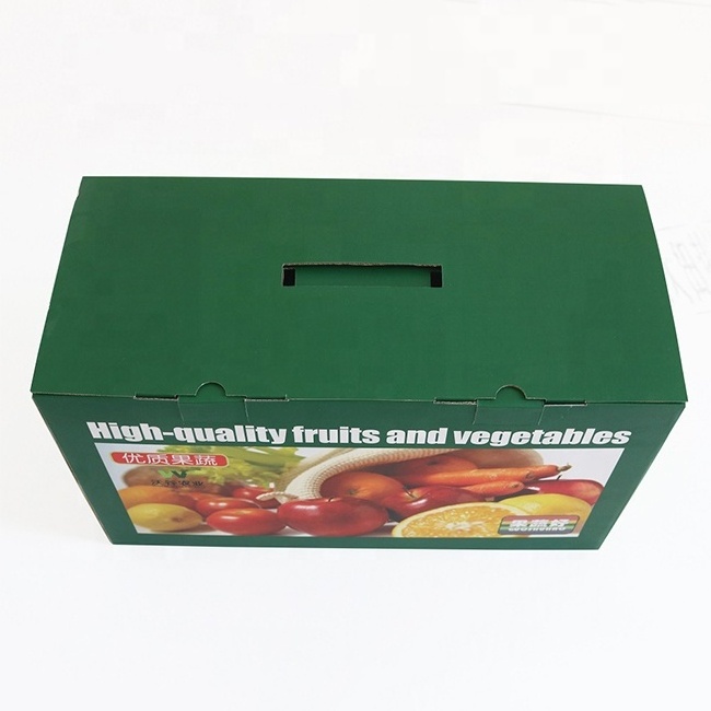 (BLF-GB1186) Customized banana fruit corrugated packaging carton box