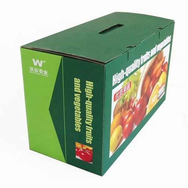 (BLF-GB1186) Customized banana fruit corrugated packaging carton box