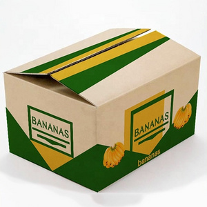 (BLF-GB1186) Customized banana fruit corrugated packaging carton box