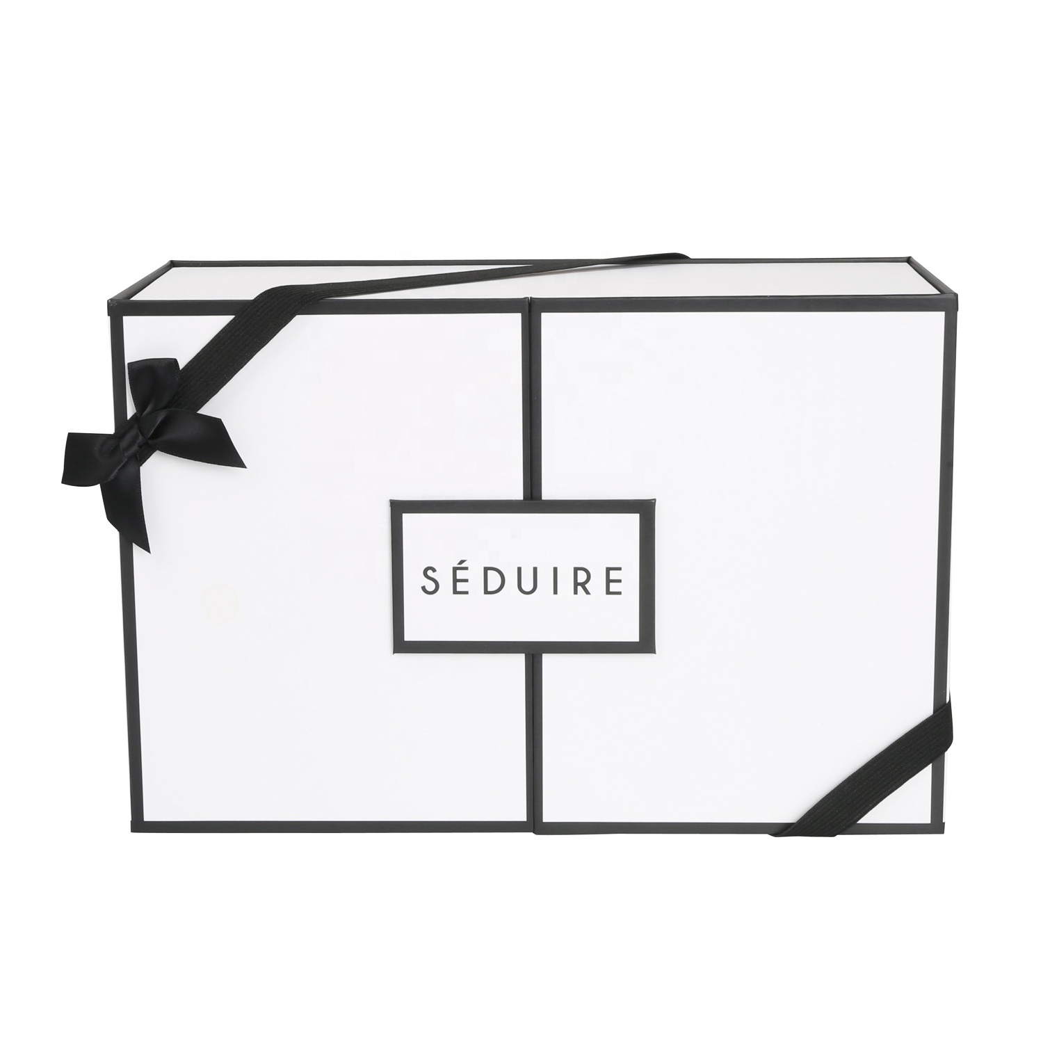 Luxury double-deck christmas gift packaging skin care cosmetic gift set box hair extension packaging