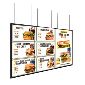 4mm 8mm Ultra-Narrow Lcd Advertising Module Display Cost Price Drive Thru Digital Menu Boards For Restaurants