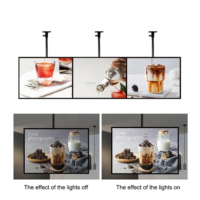 4mm 8mm Ultra-Narrow Lcd Advertising Module Display Cost Price Drive Thru Digital Menu Boards For Restaurants