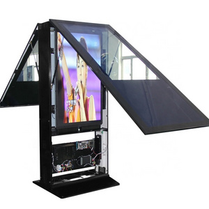 55 "Outdoor Pavilion Ttouch Screen 4k Advertising Display Totem Vertical LCD Digital Signage Double Side Touch Screen Display