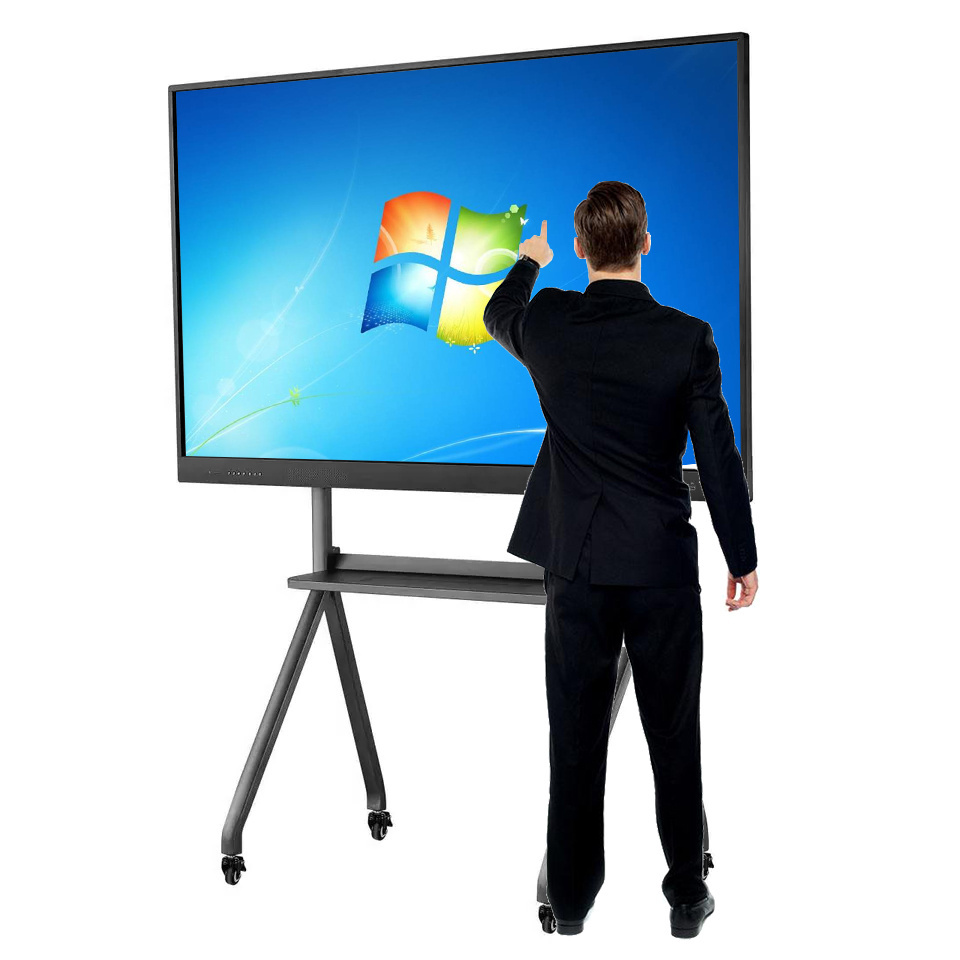 OEM Supported Portable 65Inch Interactive  Screen Flat Panel Touch Monitor Smart Whiteboard Interactive Boards