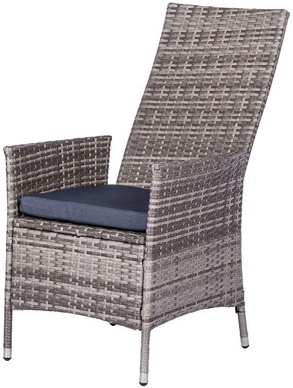 7 pieces Outdoor Patio Wicker Rattan dining Set with adjustable back chair