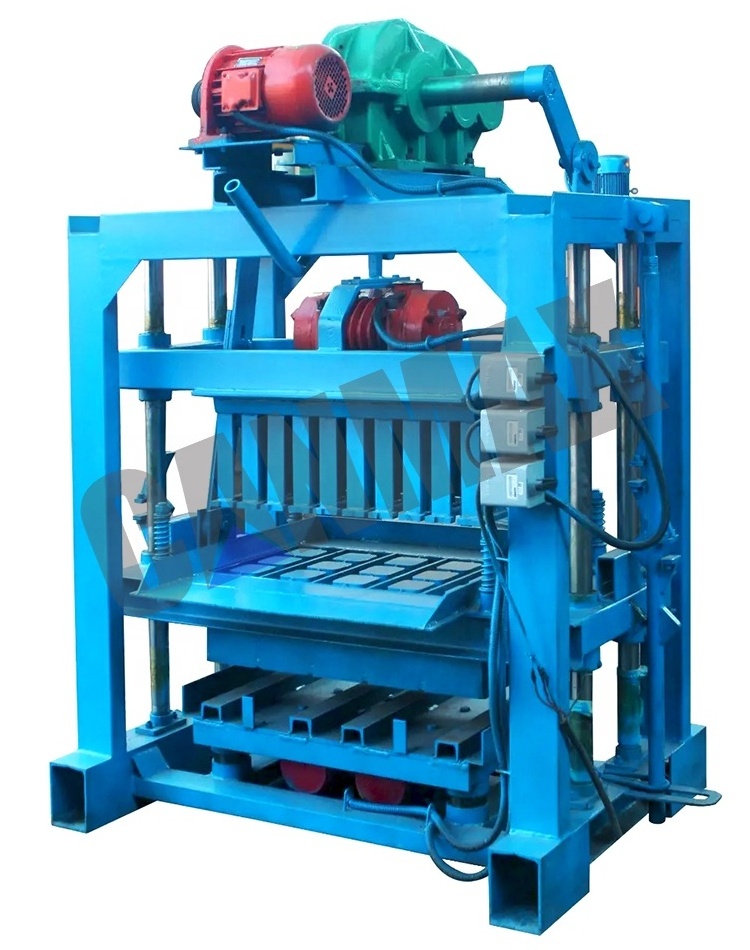 Qt4-40 Flyash Interlocking Brick Machine Block Making Concrete Price In India Brick Machine