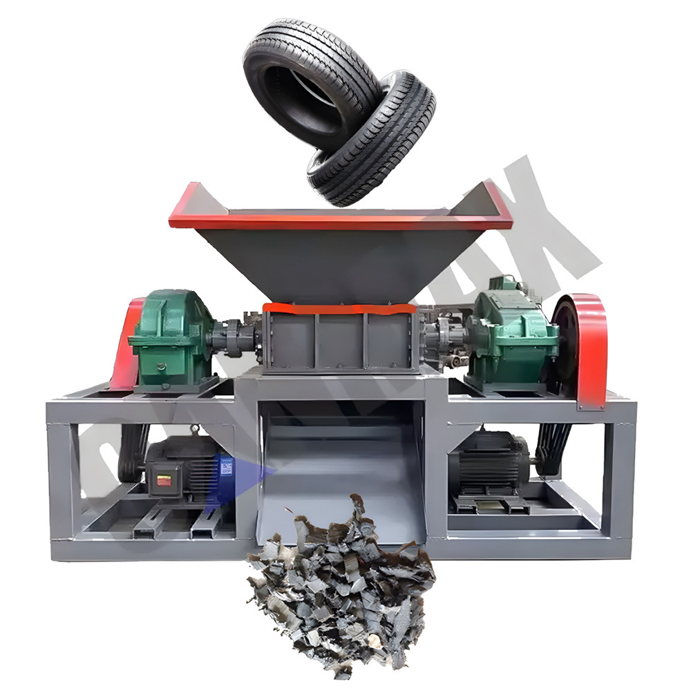 Scrap Tyre Blade Recycle Box Small Plastic Shredder Machine