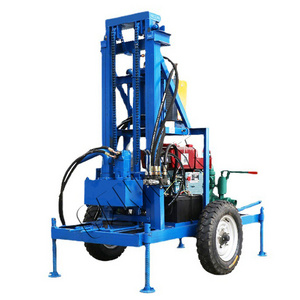 Portable Mini Borehole Equipment Drilling Rig Water Well Drilling and Rig Machine Diesel Engine Underground Water Pump Machine