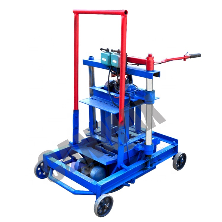 lowest price brazil small hat gypsum breeze blocking cement brick machinery concrete interlocking block making machine