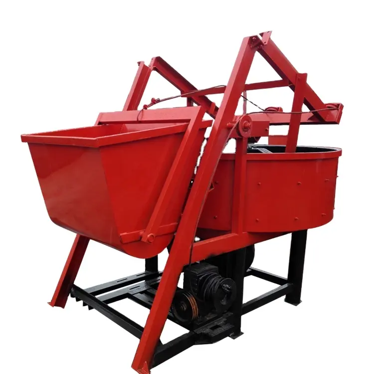 Wholesale Hydraulic Lifting Hopper With Lift Mixing Pan Concrete Mixer Machine