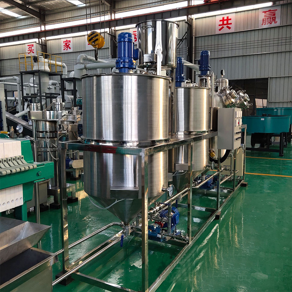 cooking/coconut/sunflower/palm oil refining machine/edible oil refinery plant machine