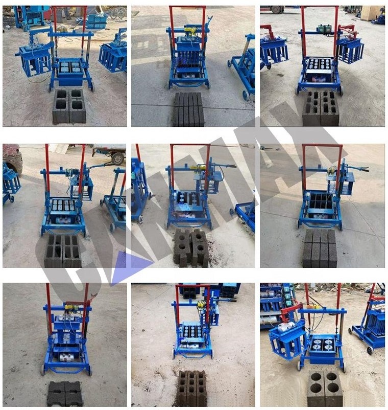 2Pieces Bricks Per Cycle Manual Brick Maker Block Making Machine