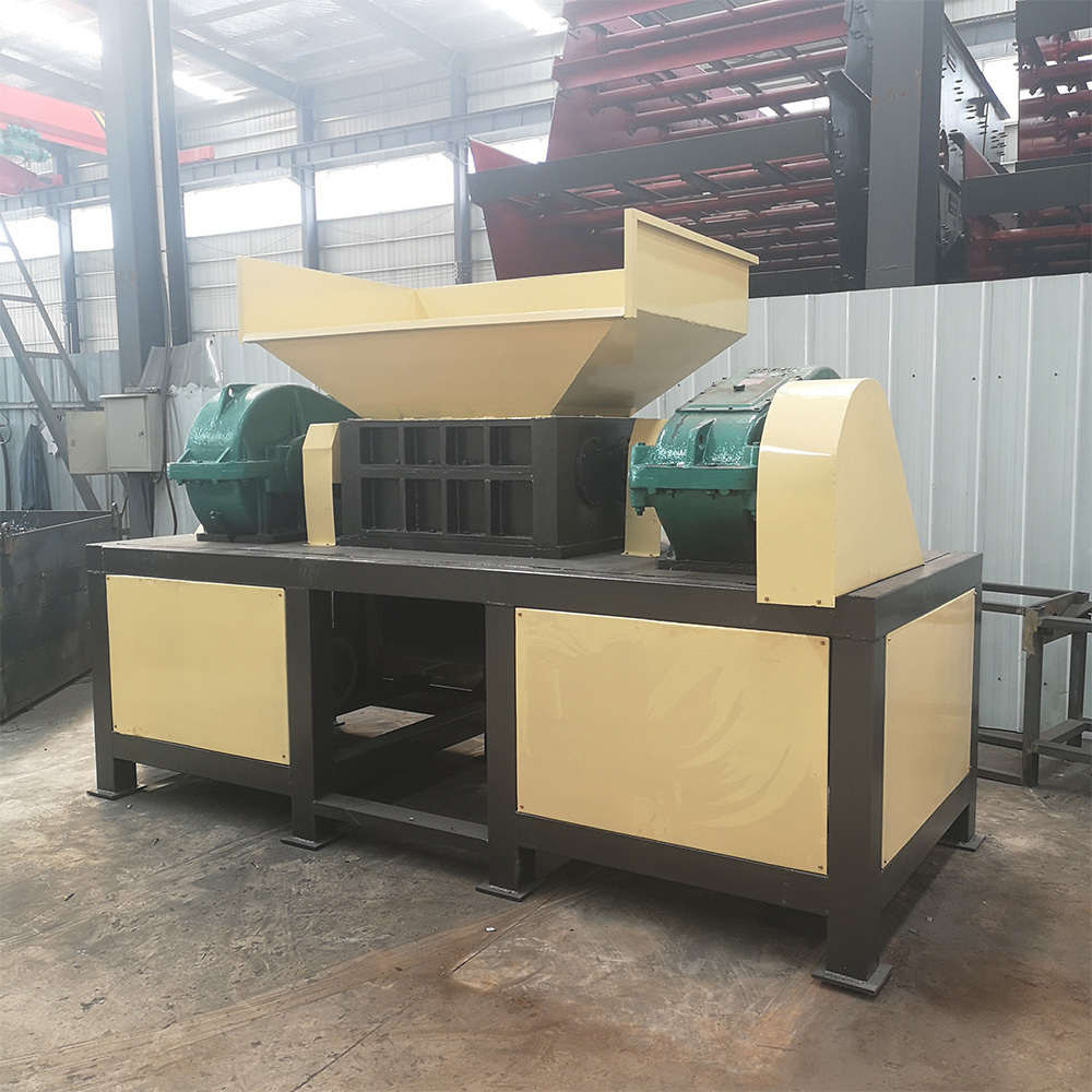 chipper/foam/small metal/tire shredder machine/plastic/cardboard/scrap metal/double shaft shredder