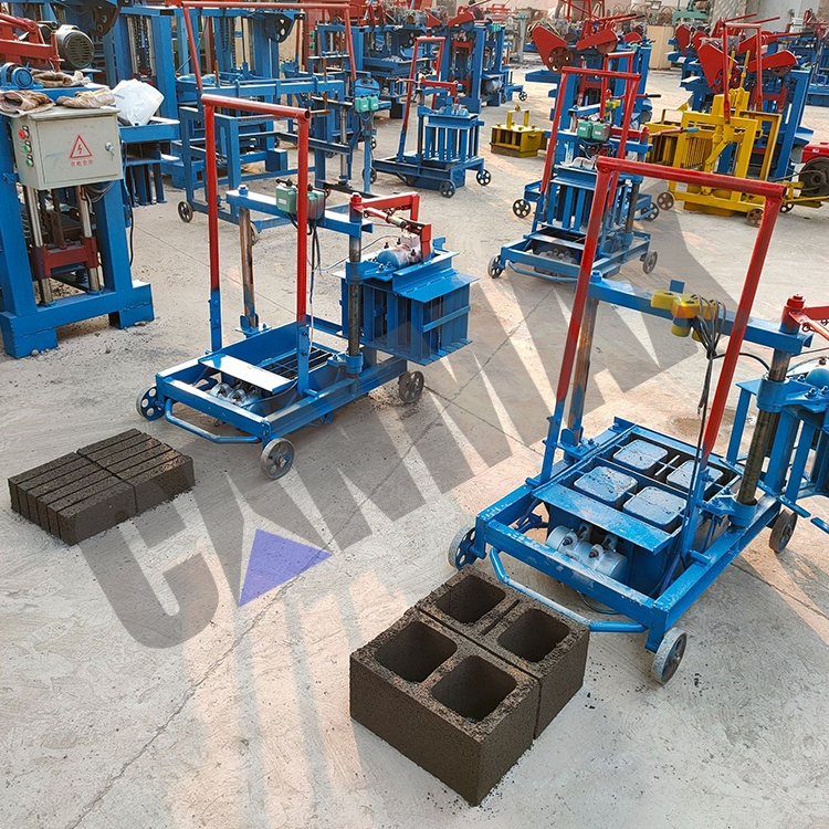 lowest price brazil small hat gypsum breeze blocking cement brick machinery concrete interlocking block making machine