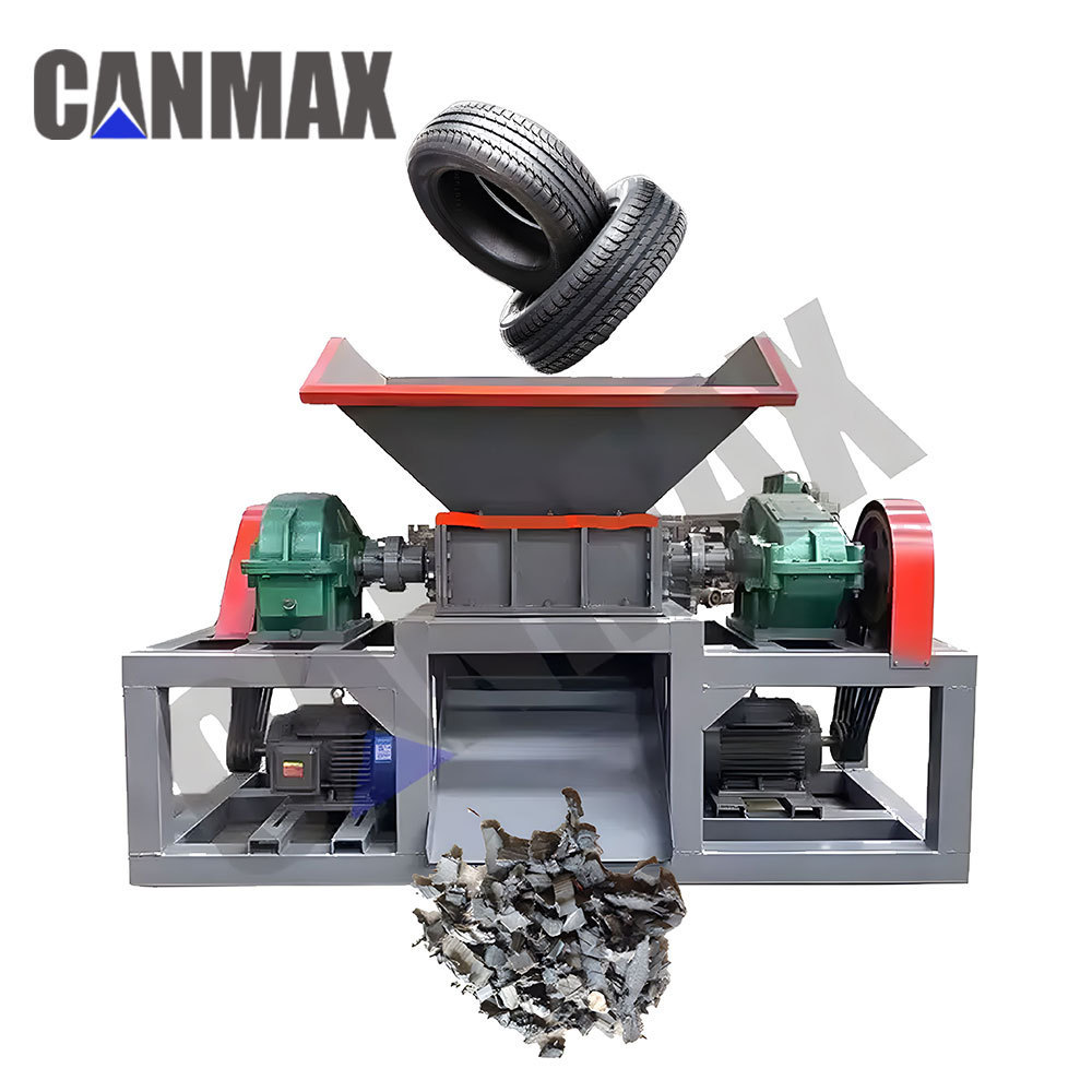 Fiberglass Small Double Shaft Box Wire Foam Shredder Machine