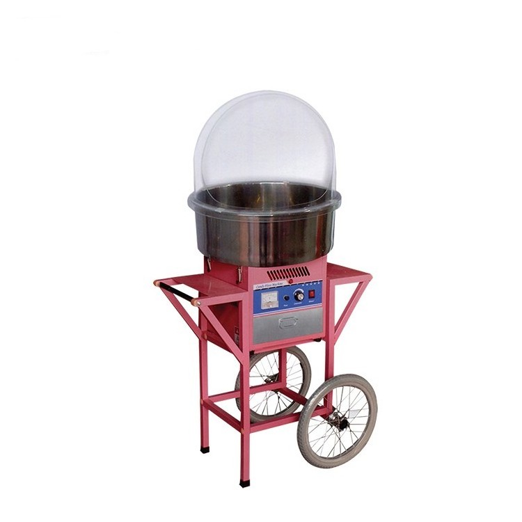 Commercial Propane 2023 Vending Semi Colored Crystal Sugar With Cart Automatic Cotton Candy Machine