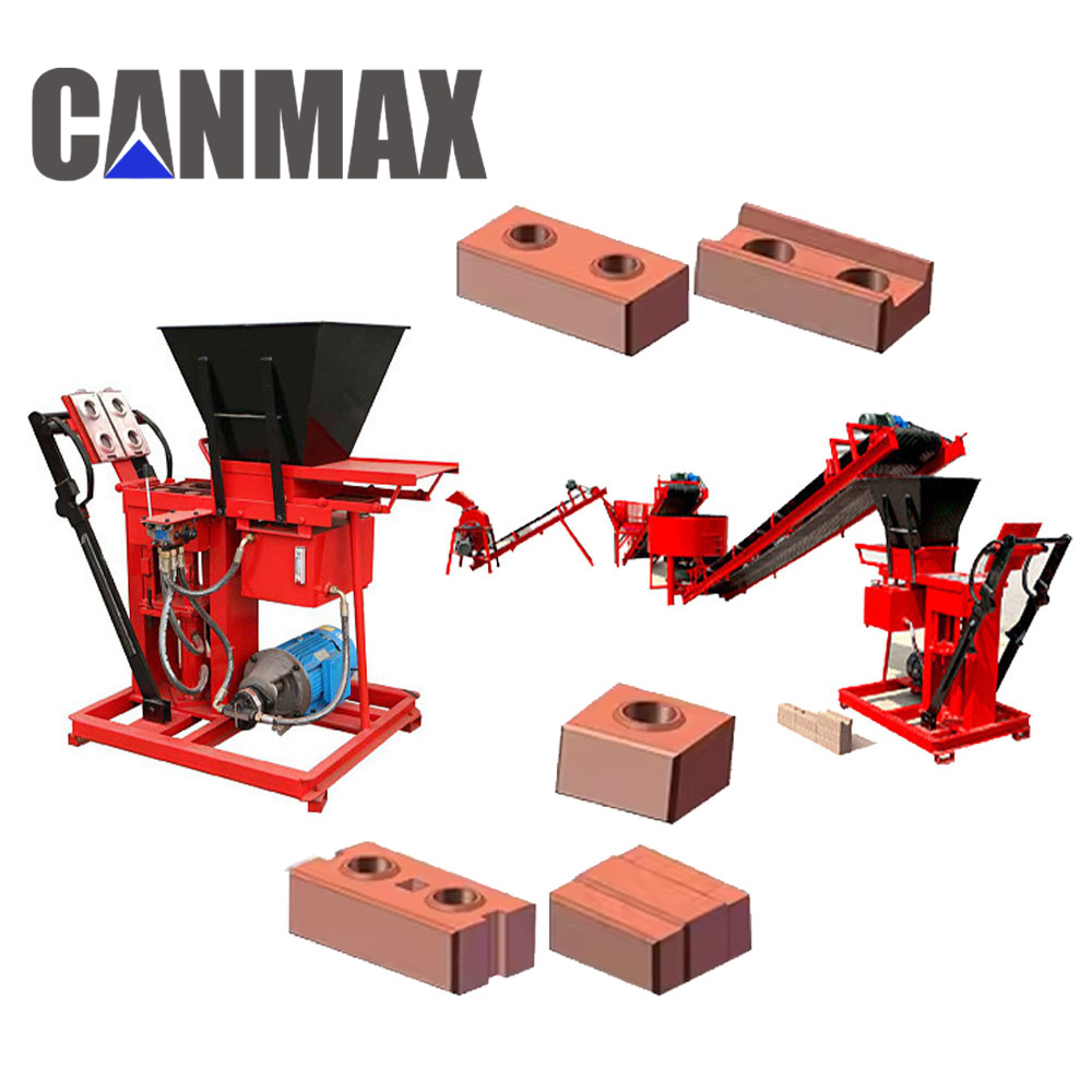 wholesale price automatic manual eco ecological compressed red clay soil interlocking earth block bricks making machines