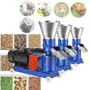 CANMAX Manufacturer Fish Feed Pellet Making Machine Mini SKL-260 3-10mm Animal Feed Processing Machines Making Wood Pellet Mill